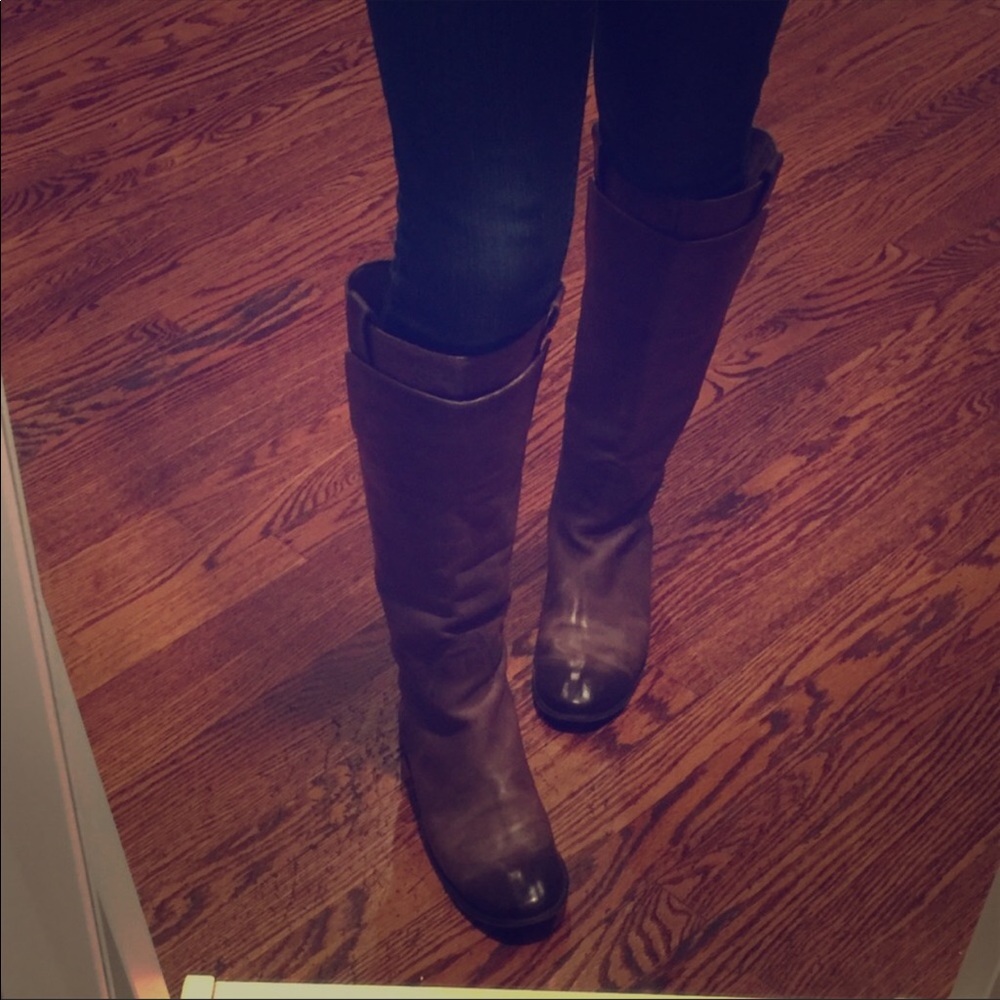 Frye Taupe Boots Melissa 7.5